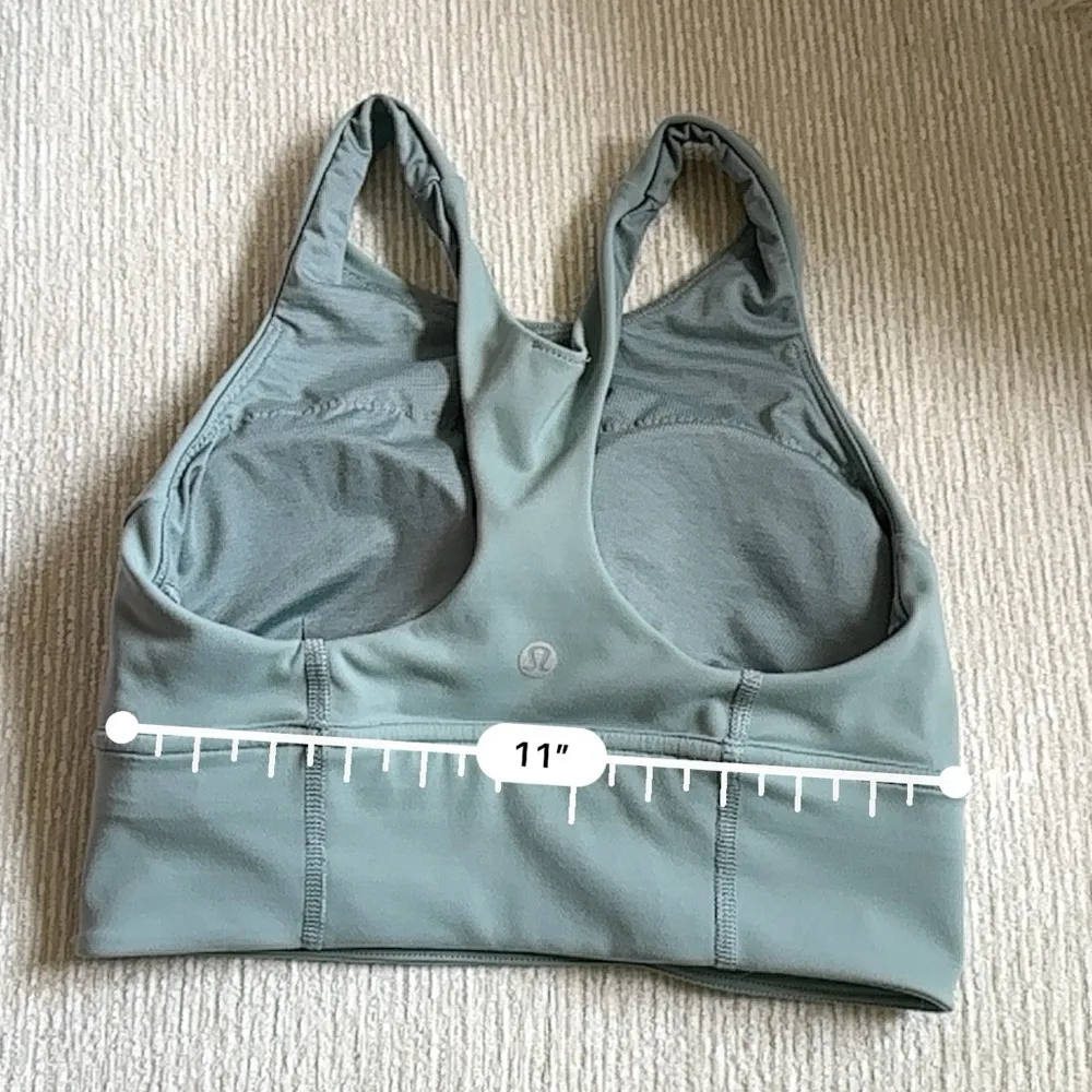 Lululemon Wunder Train Longline Bra Medium Support C/D Cup Size 4 Misty Glade - Image 6