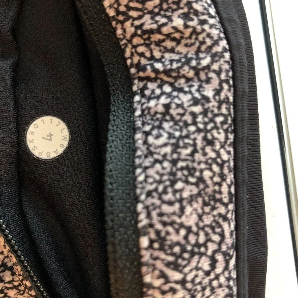 Lululemon Womens Pace Rival Crop (22") Gray Black White 4 - Image 3