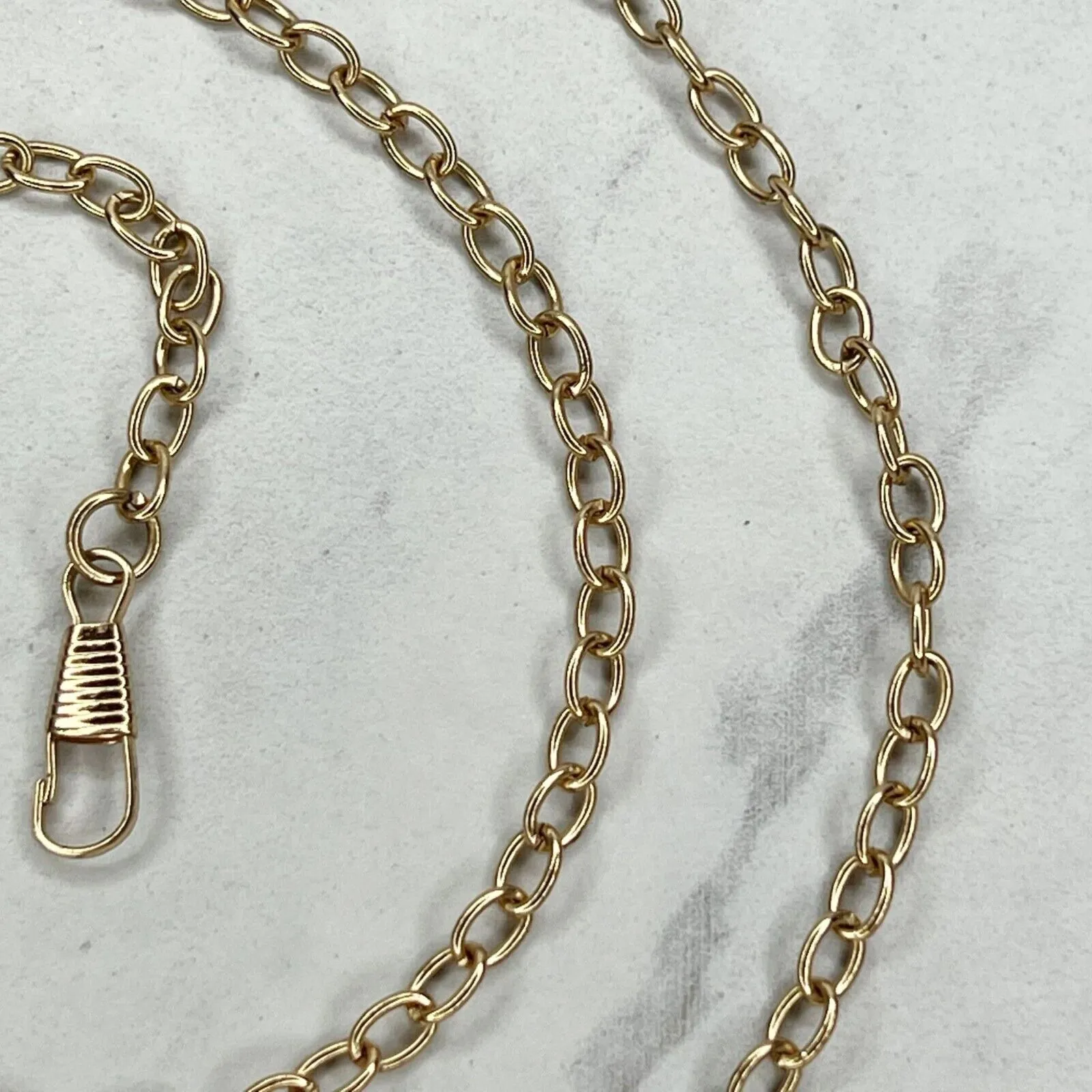 Gold Tone Chain Purse Strap Replacement Crossbody Shoulder Handbag 46" ✨ - Image 6