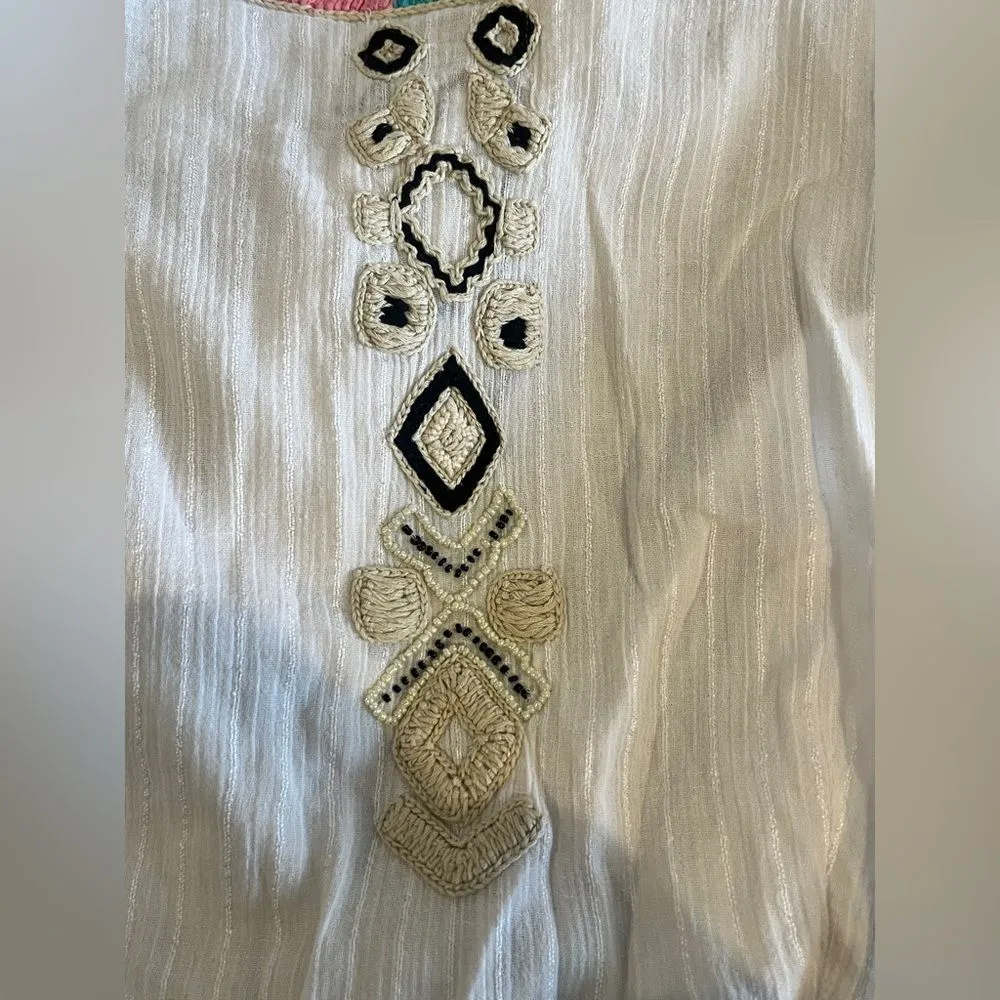 Area Stars Women Myan Midi Wrap Dress Size Small 100% Cotton - Image 3