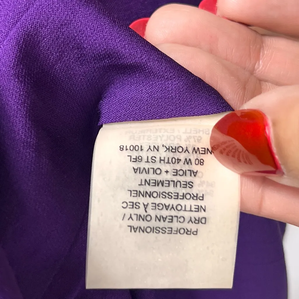 ALICE + OLIVIA ALAMEDA Ikat Tribal Wave Dress I Size XS No Belt - Image 12