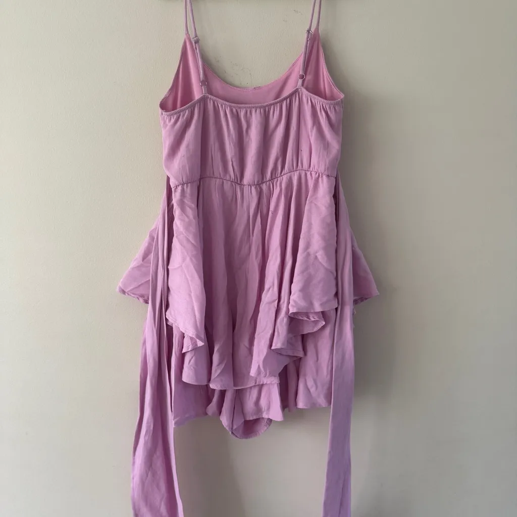 Altar'd State Light Pink Spaghetti Strap romper - Image 3