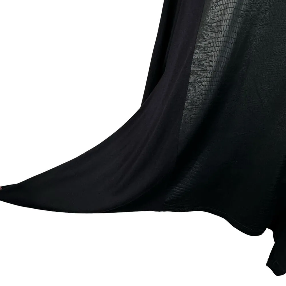 Style & Co Large Top Snake Print Stretch Shark-Bite Hem 3/4 Sleeves Scoop Neck - Image 2