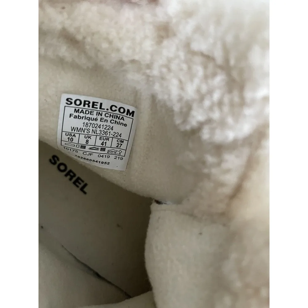 Sorel JOAN Of ARTIC WEDGE II COZY BOOTS 10 Camel Brown  NEW  Rare Waterproof - Image 7