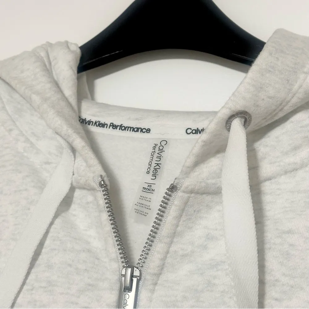 Calvin Klein Performance Cropped Zip Hoodie XS - Image 3