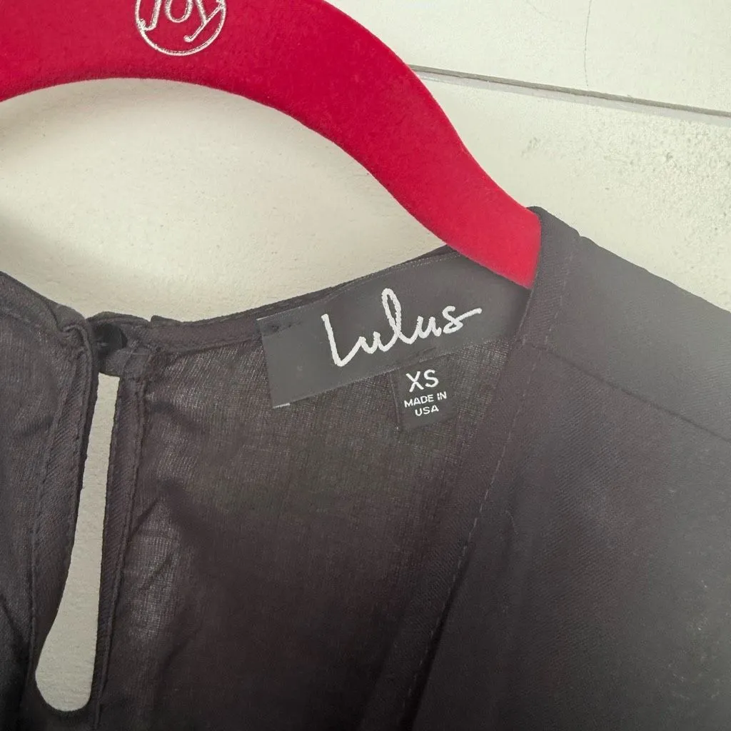 Lulu’s Black Women’s XS Sleeveless Surplice Take on The Day Jumpsuit - Image 3