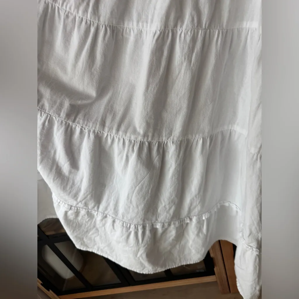 Margarita Mercantile Sara dress embroidered mexican floral mi golondrina ruffle Pink Size M - Image 7