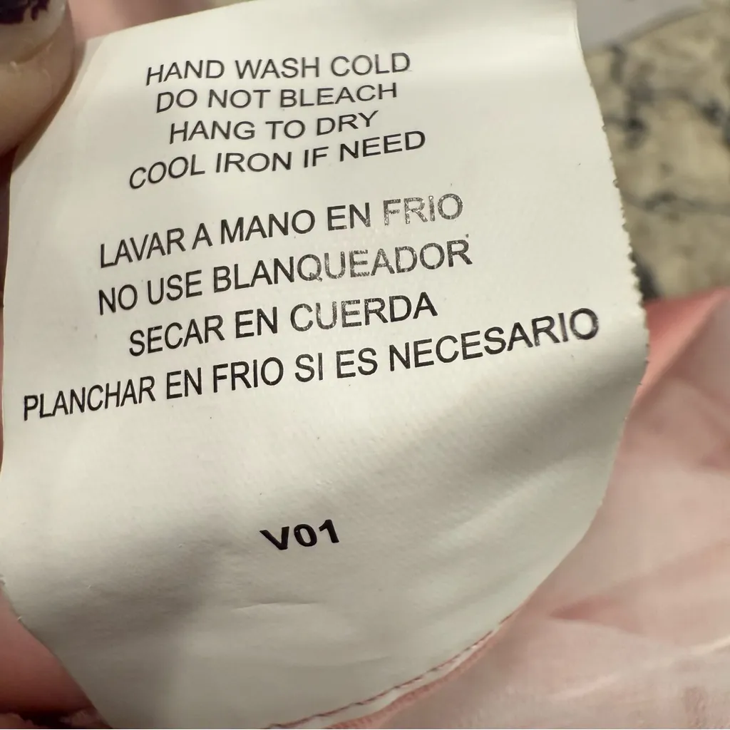 As U Wish Lace Midi Skirt with Pink Ribbon, Size 9 - Image 6