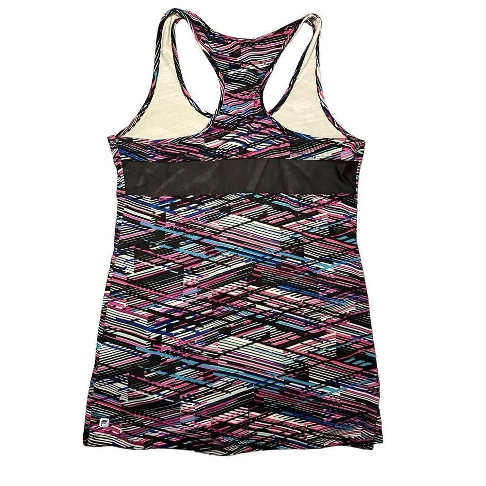 Fabletics Purple Digital Print Mary Racerbank Tank Sz XXS - Image 3