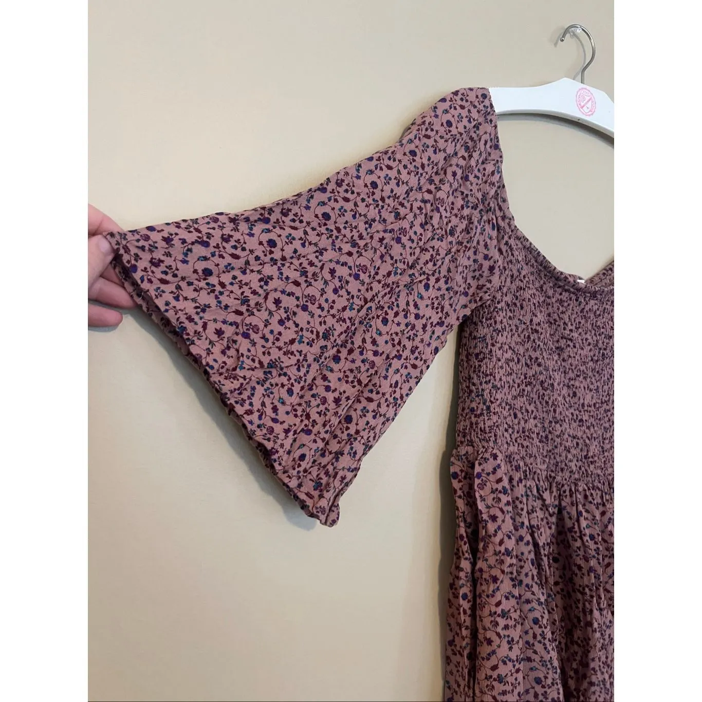 En Créme Floral Print Romper Woman’s Size Medium Summer One Piece - Image 2