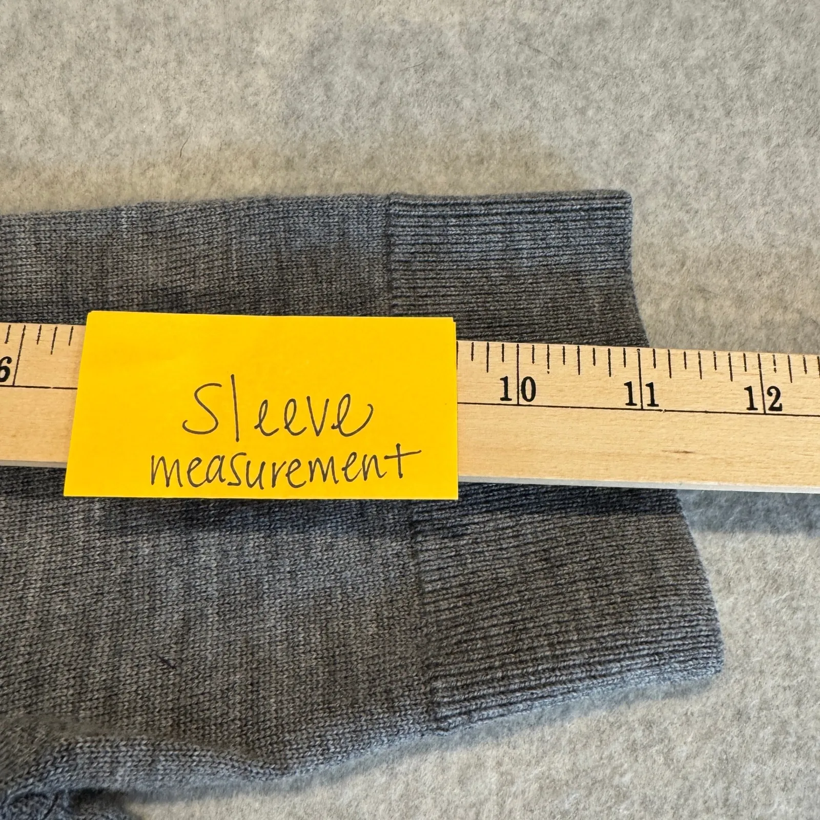 LL Bean Merino Wool Short Sleeve Turtleneck Sweater Womens Small Gray Capsule - Image 12