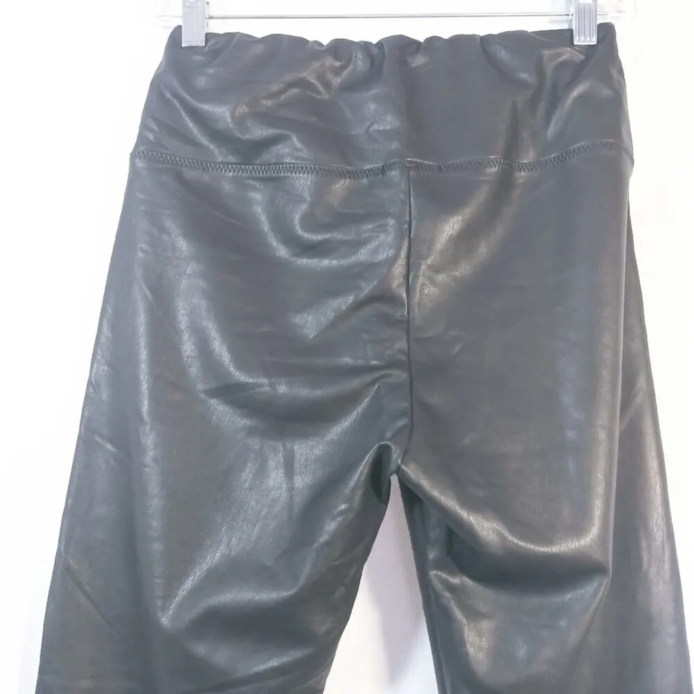 BAGATELLE. High-Rise Faux Leather Leggings Edgy Moto Size M - Image 6