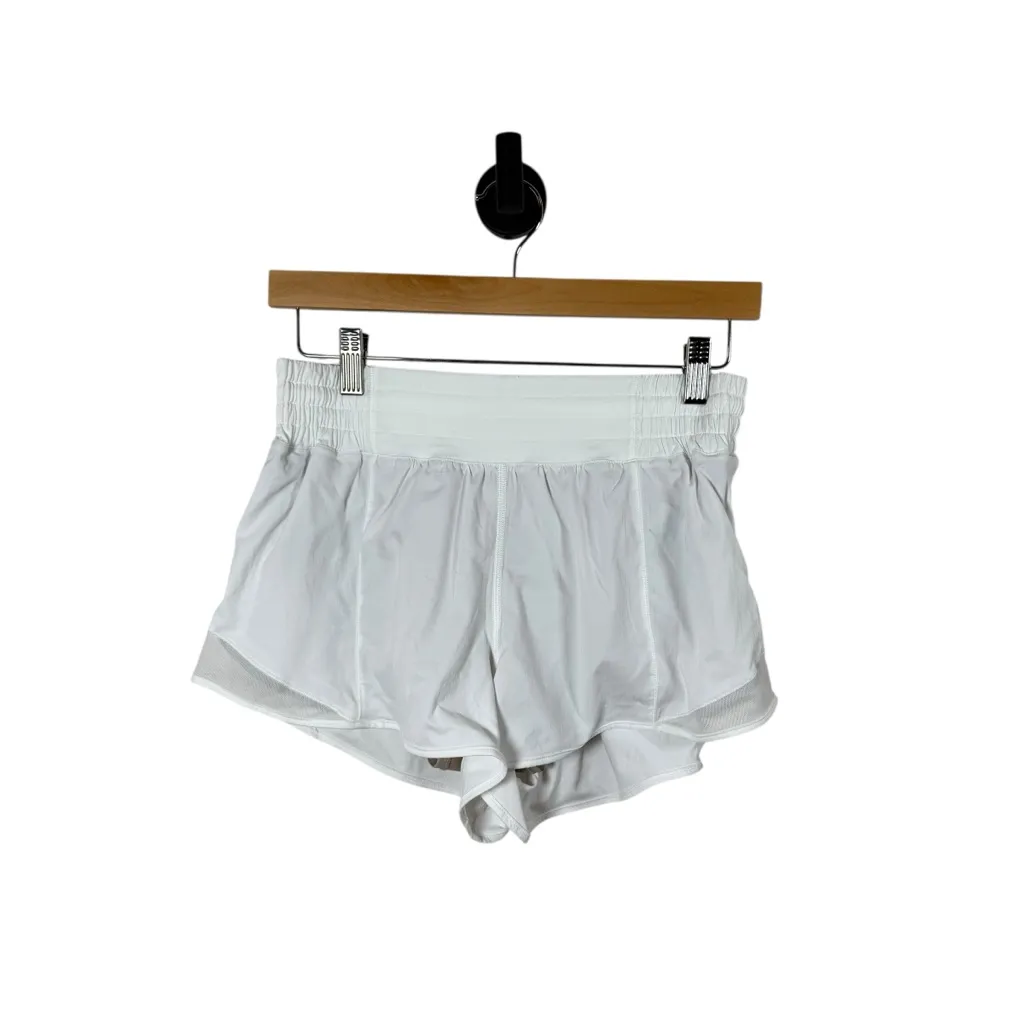 NWOT Lululemon Hotty Hot High Rise 2.5’’ Shorts in White Size 8 - Image 2