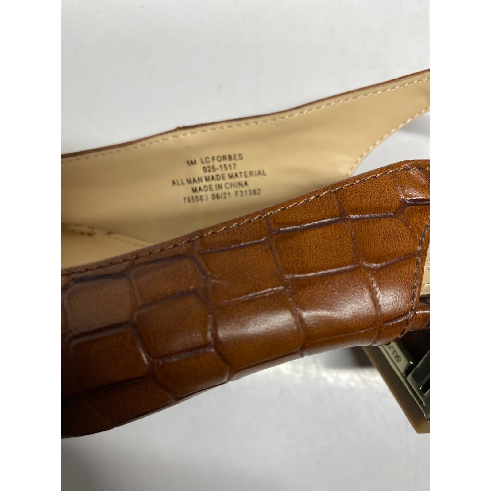 Brand New Liz Claiborne Women's Size 5 Brown Faux Slingback Heels Pumps - Image 9