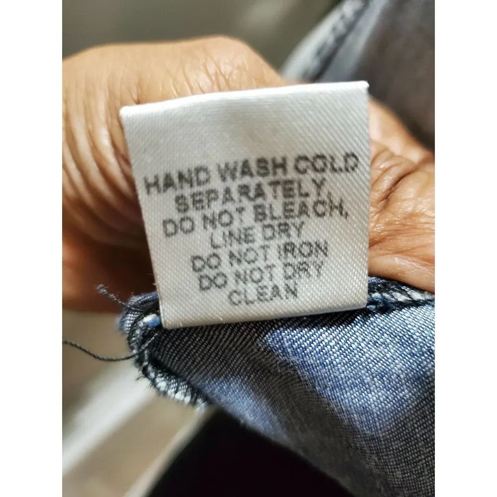 Boutique Signature Women's Blue 100% Tencel Round Neck Long Sleeve Top Size S - Image 8