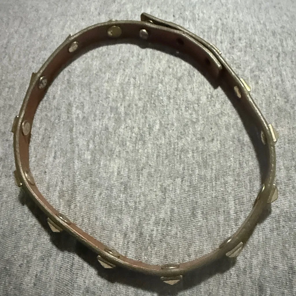 Brown Studded Leather Choker - Image 5