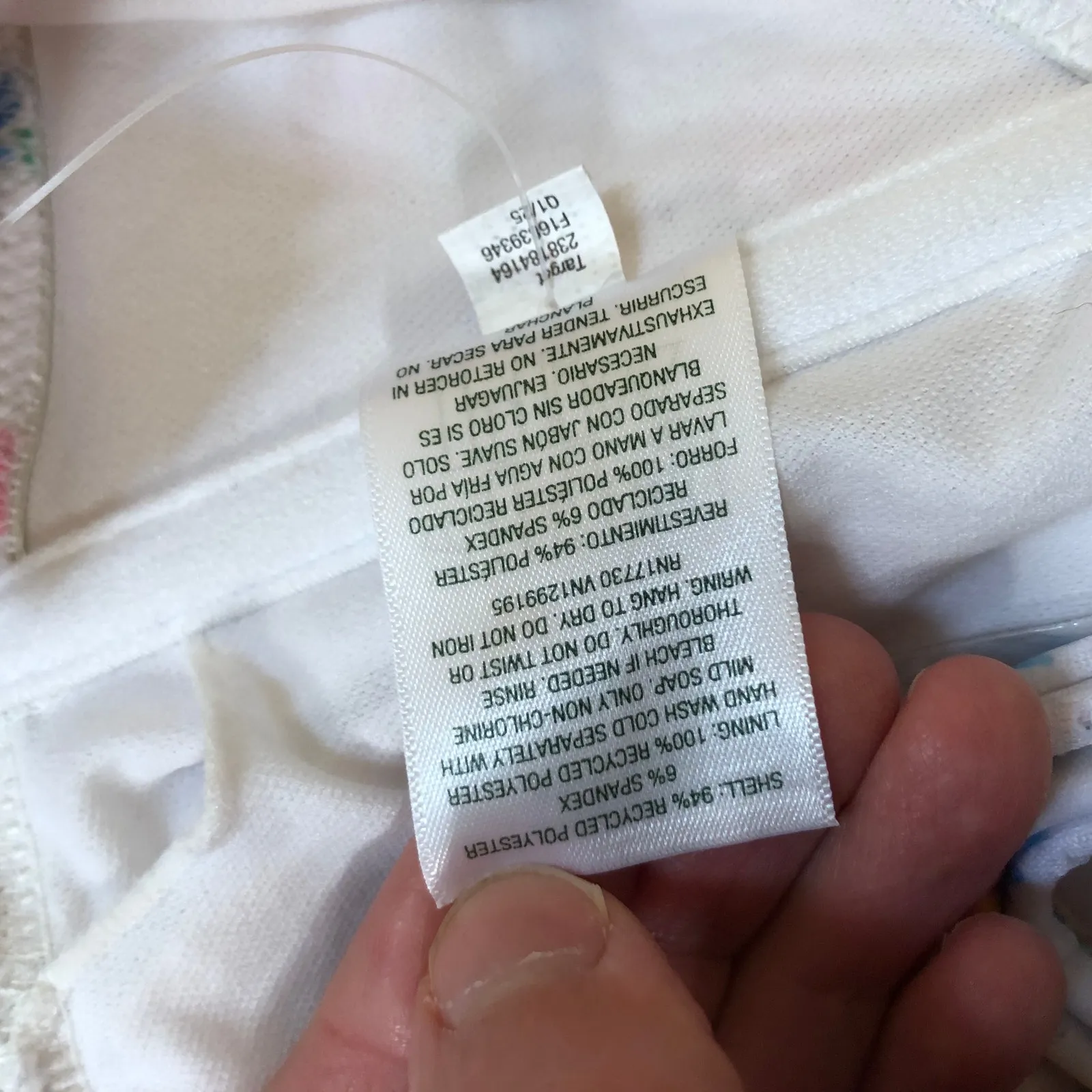 Wild Fable NWT Women's Floral Eyelet Lettuce Edge Bandeau Bikini Top XL (16) - Image 8