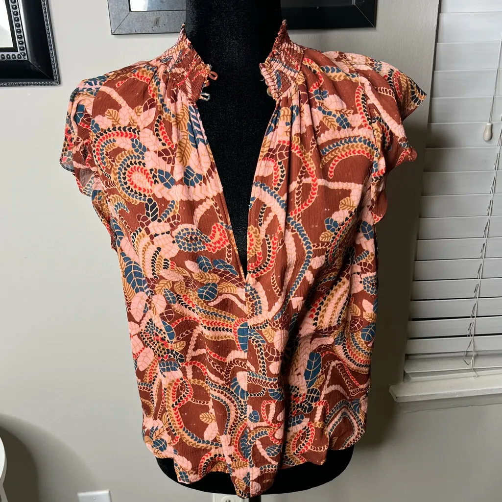 A.L.C. Hayley top Ginger orange 4 - Image 4