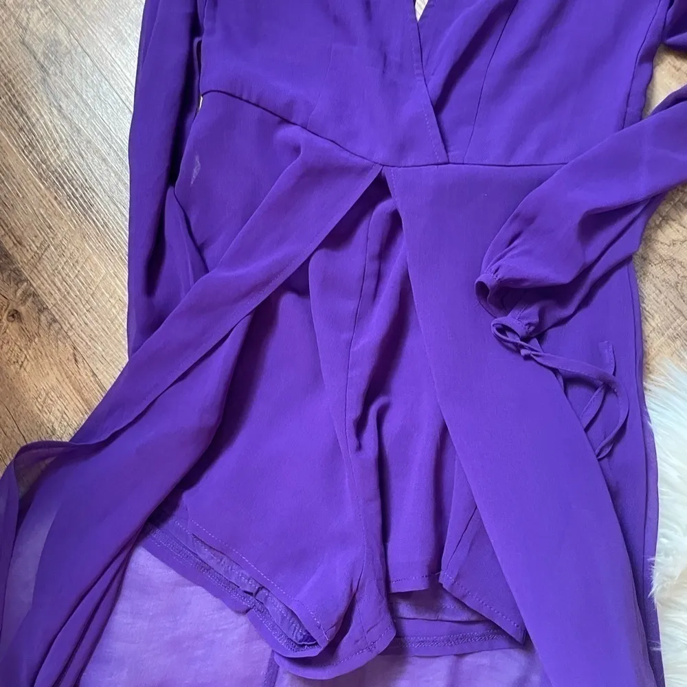 LULU’S Gone With The Whirlwind Purple Romper - Image 4
