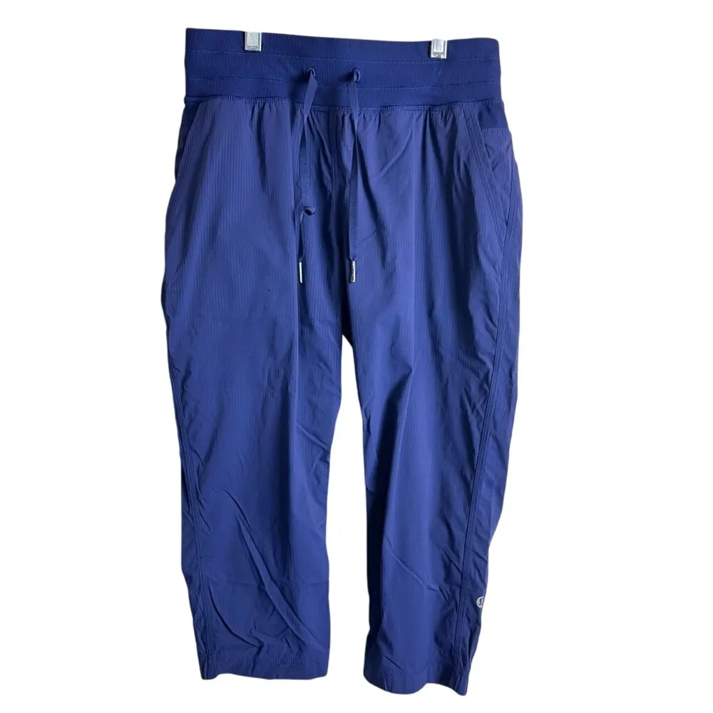 Lululemon  Dance Studio Crop Jogger Pants Blue Size 4 Drawstring Waist - Image 3