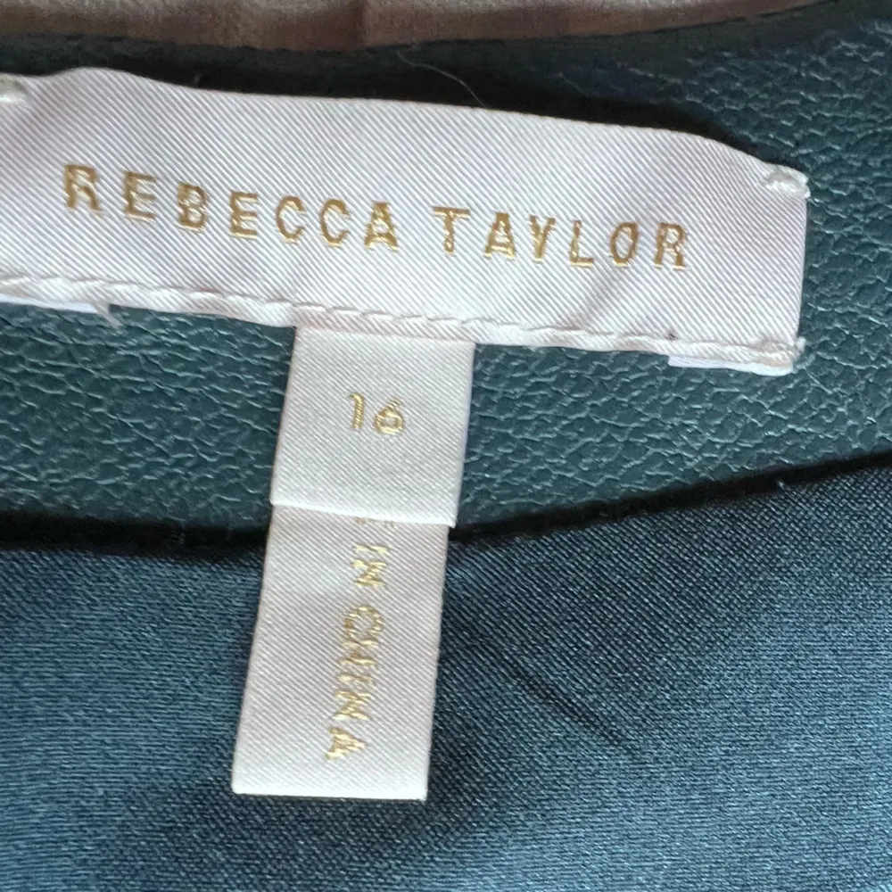 Rebecca Taylor Blue Vegan Leather 3/4 Sleeve Twist Wrap Mini Dress Classy - 16 - Image 6