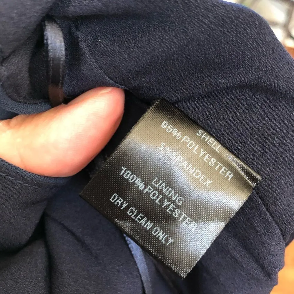 Harlyn Navy Blue Drape Jumpsuit NWT L Size L - Image 8