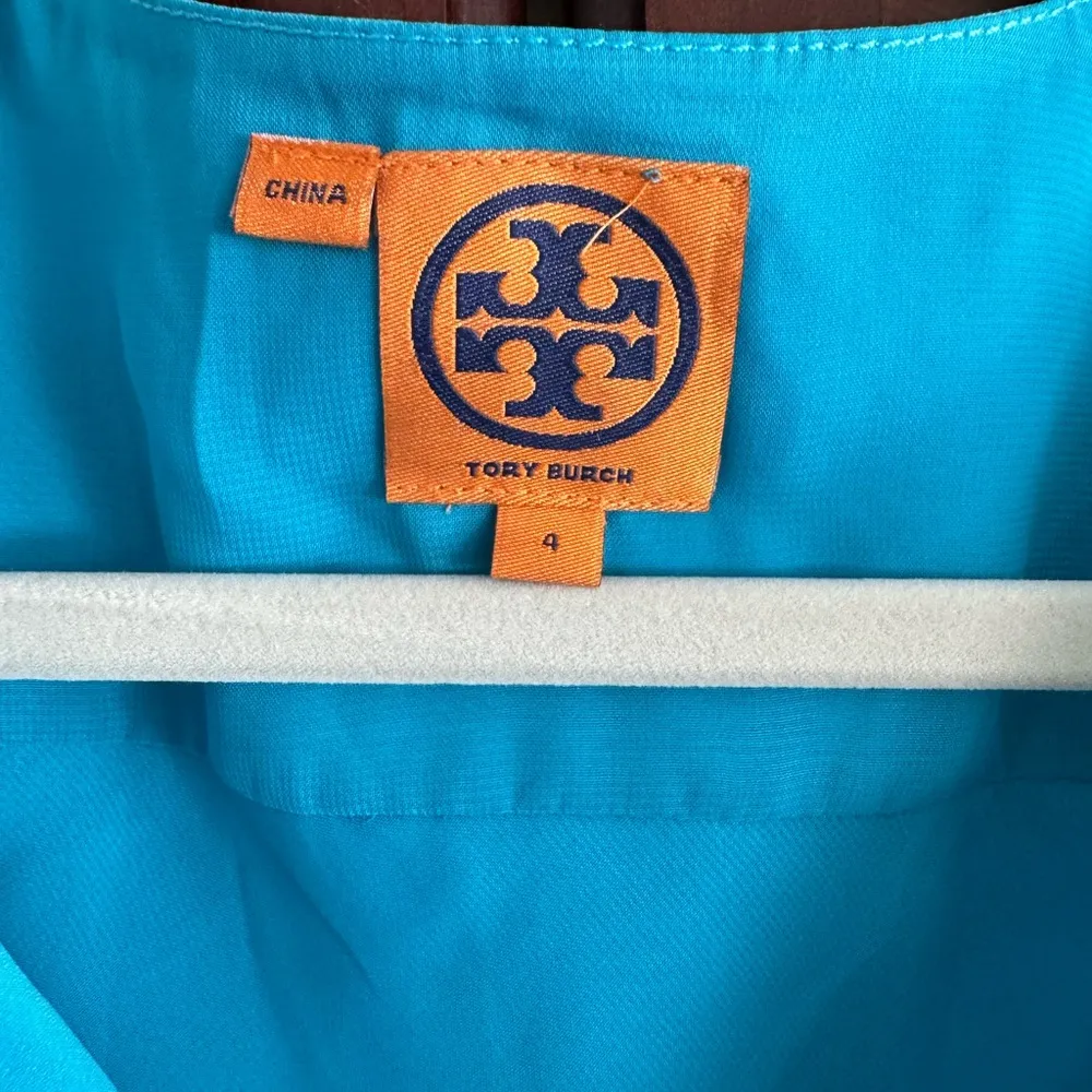 Tory Burch Teal Blue Runway Dress. Vintage - Image 3