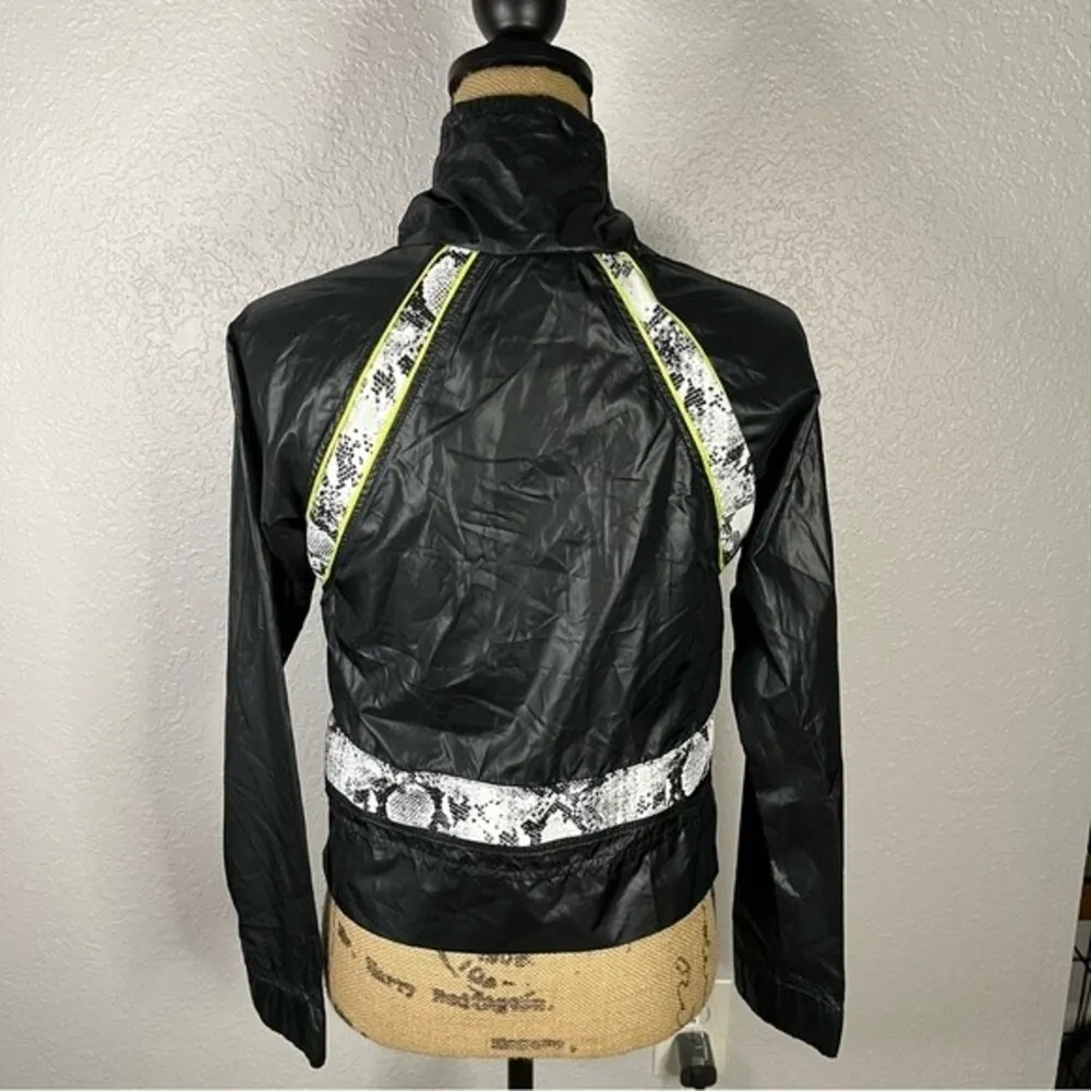 Koral Womens size S Black Reptile Print Janus Python Full Zip Jacket Gym Lined - Image 9