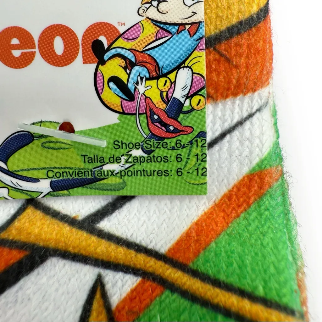 Nickelodeon 90s Y2K Crew Socks Mens Womens Spongebob Catdog Angry Beavers Gift - Image 4