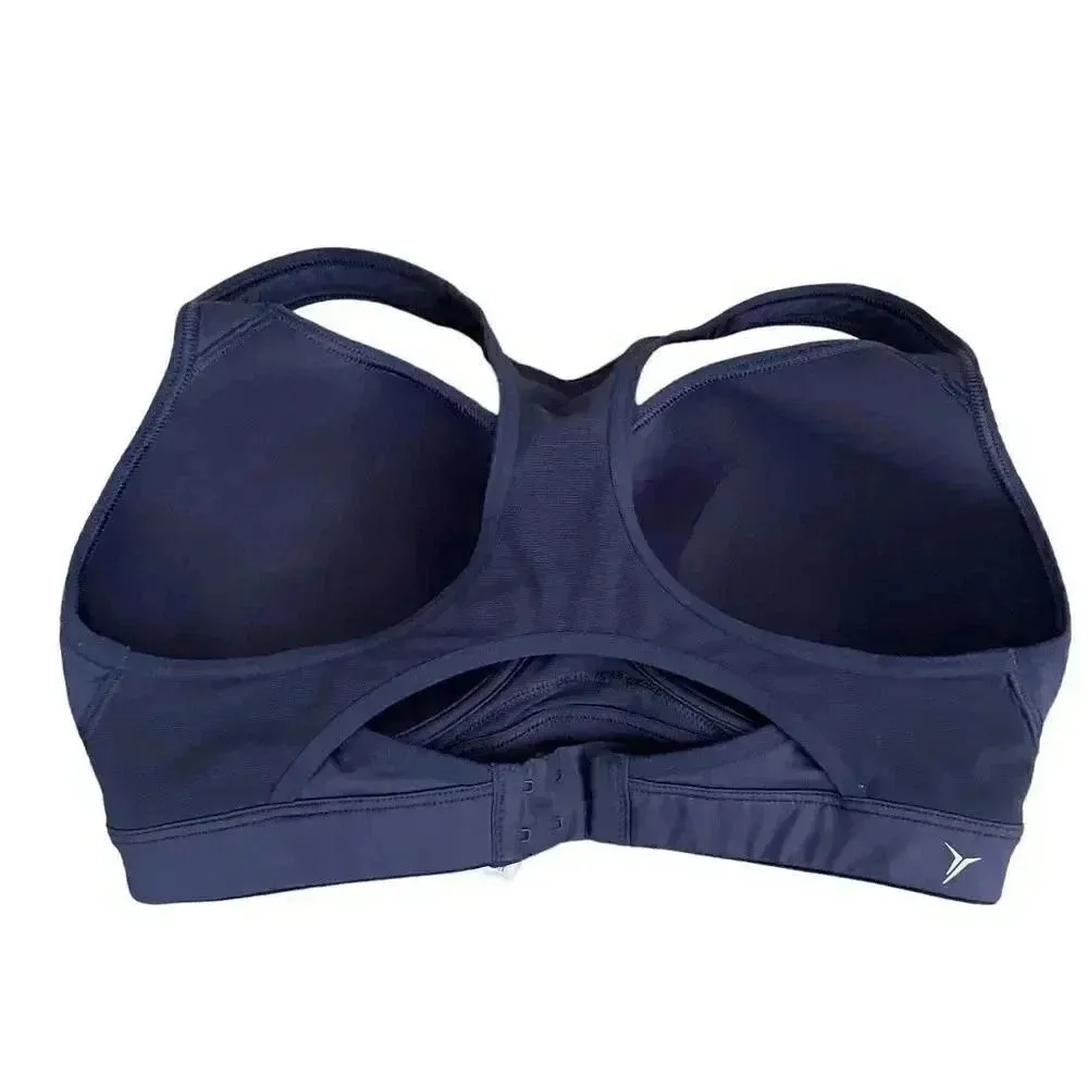 Old Navy Women’s Navy Lightly Padded High Support Racerback Athletic Yoga SZ 34D - Image 3