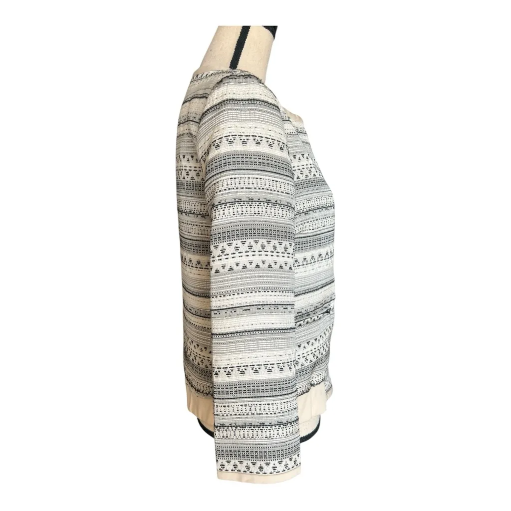 Parker  Tweed Zip Front Jacket Size M - Image 9