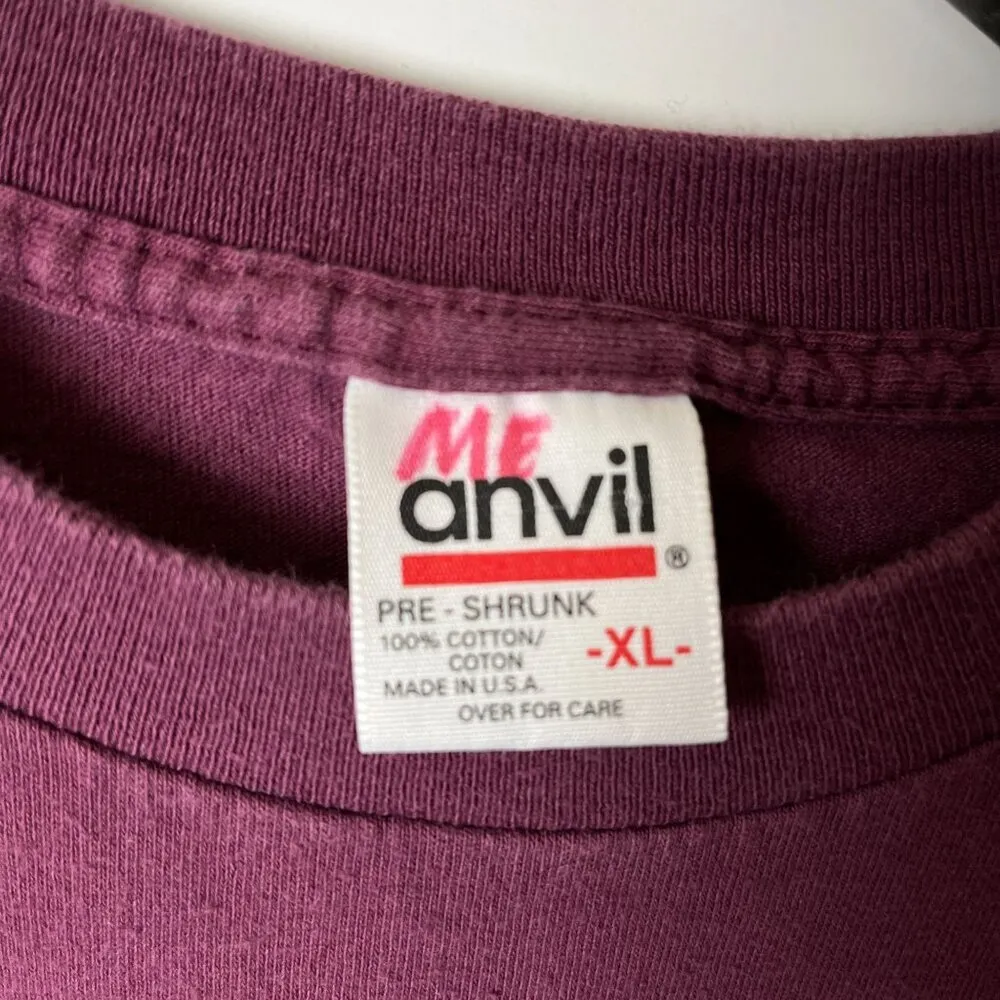 Vintage 90s Virginia Tech Hokies T Shirt Red XL Extra Large USA Single Stitch - Image 13