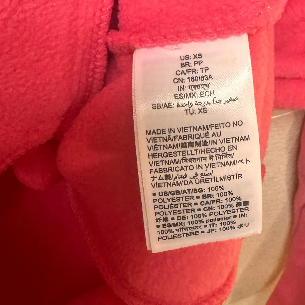 NWT Hot Pink Amazon Essentials Fleece Pullover Sz XS‎ - Image 5
