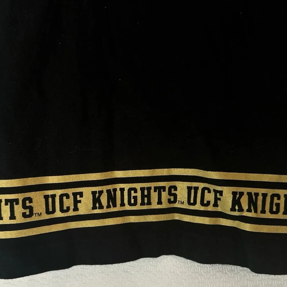 Pink (VS) UCF Knights Black Long Sleeve Graphic Tee Women sz XS - Image 3