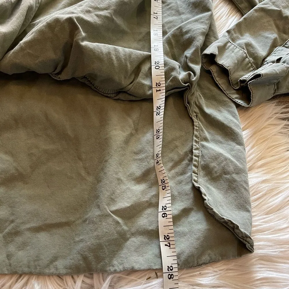 Just Fab Army Green High Low Tunic Top - Image 2