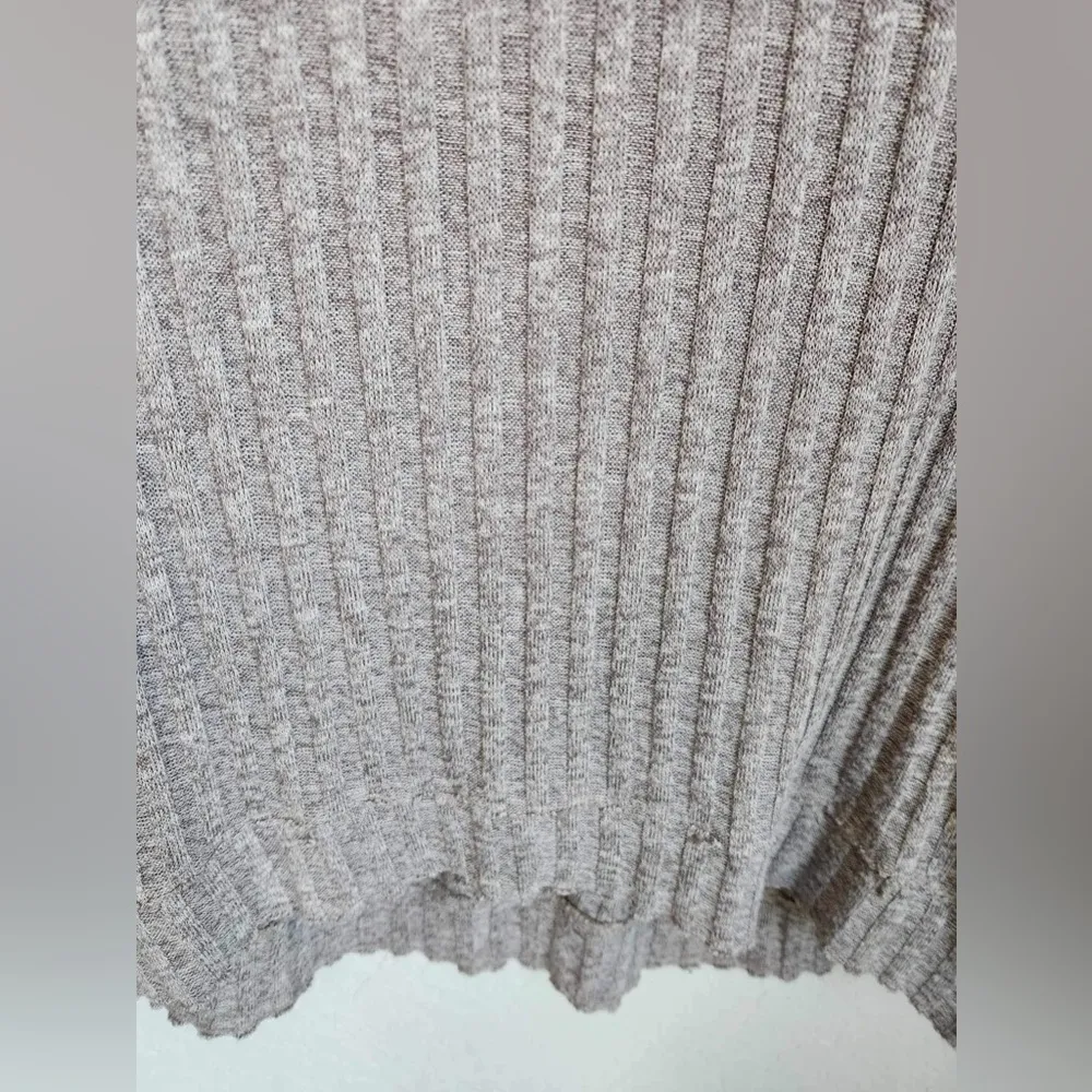 Free People Waffle Knit Long Sleeve Mock Neck size medium - Image 6