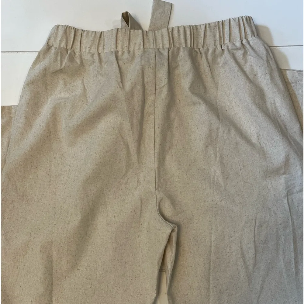 COZY pull on hemp pants with faux front belt size 12 - Image 6