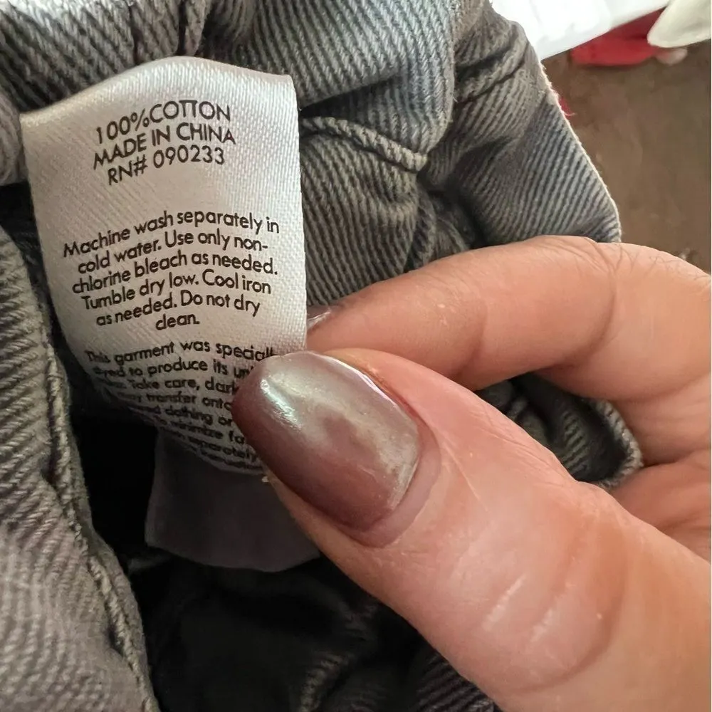 Pacsun Gray‎ Mom Jean Paper Bag High Rise Crop Jeans - Image 9