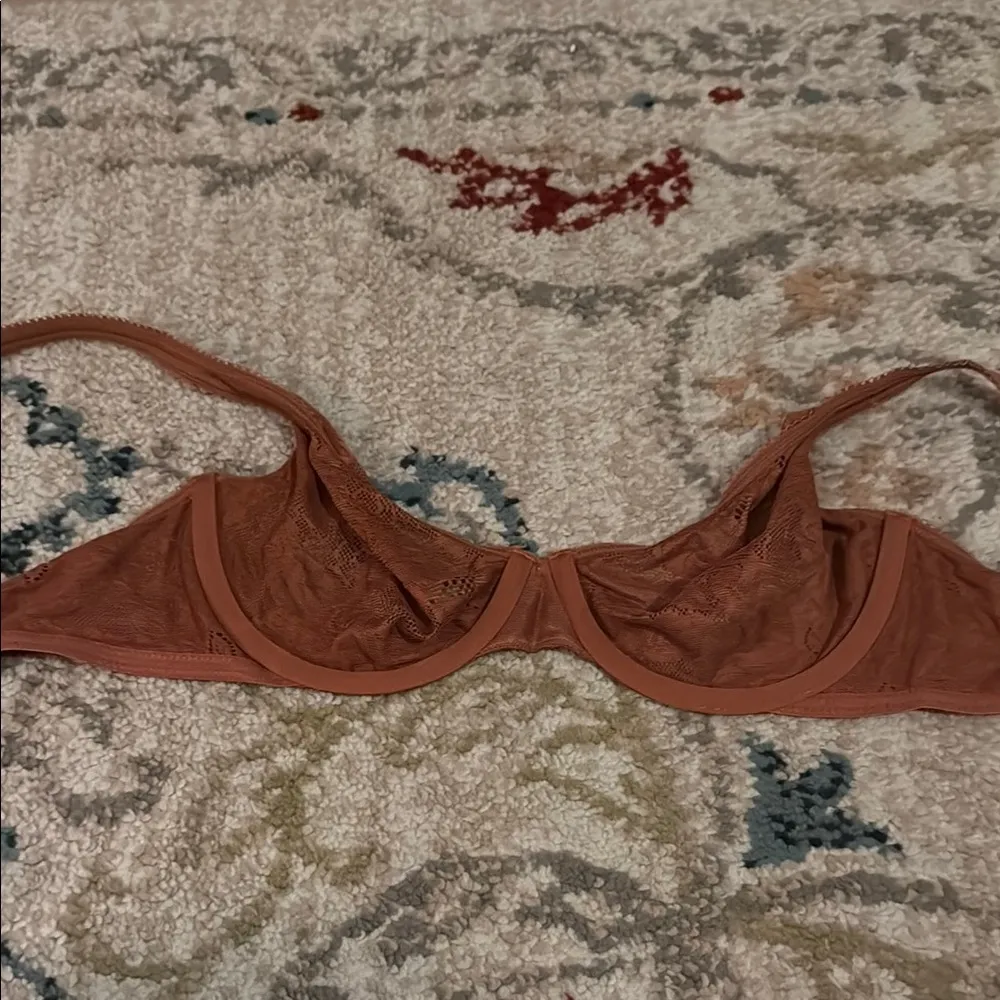Adore Me Elegant Rust Brown Lace Bra - Image 3