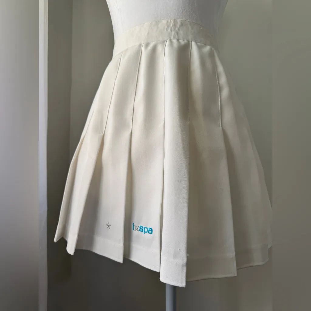 Vintage ‘90s IXSPA 2000 by Jamie Sadock White Pleated Athletic Mini Skirt Size 8 - Image 4