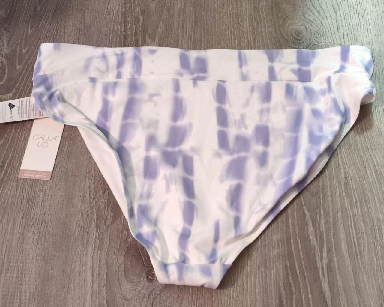 Calia Python Peri Dusk Wide Banded High Leg Swim Bottoms Size XXL - Image 4