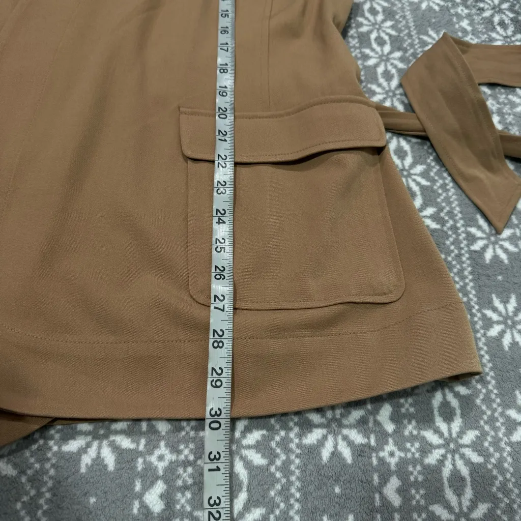 NWT Lane Bryant Perfect Drape Belted Jacket In Tan Size 14‎ - Image 10