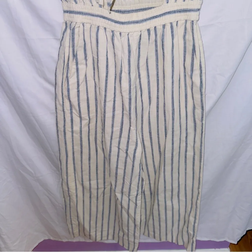 Madewell F0954 Tie Front Culottes Jumpsuit in Ikat Stripe women’s size 00 - Image 5