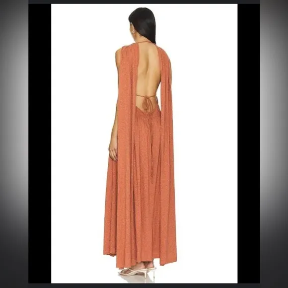 Free people x free-est Selena Maxi Dress in Chutney size XS low back revolve - Image 2