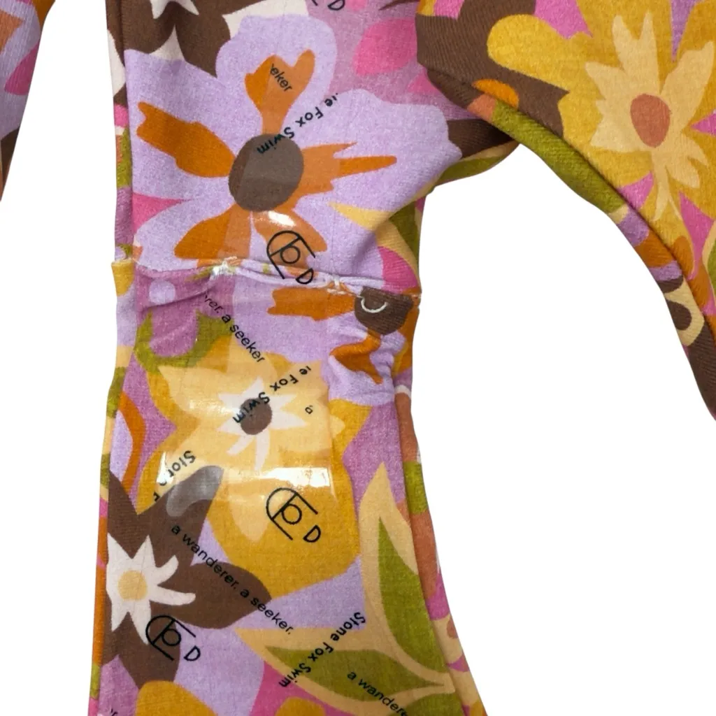 Stone Fox Swim Sumatra Bikini Bottom Retro Pop Floral Cheeky High Rise Size XS - Image 5