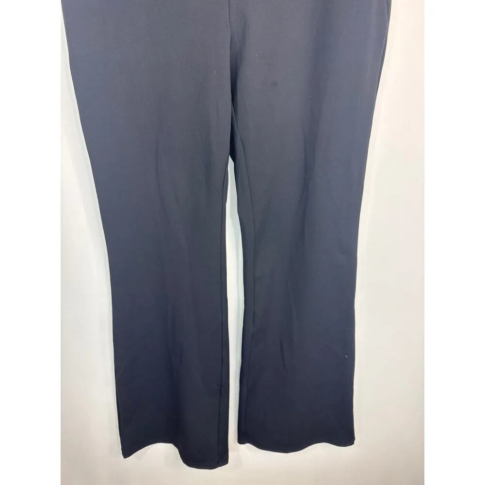Halara Flex High Waisted Side Zipper Pocket Work Flare Pants LARGE NWT - Image 4