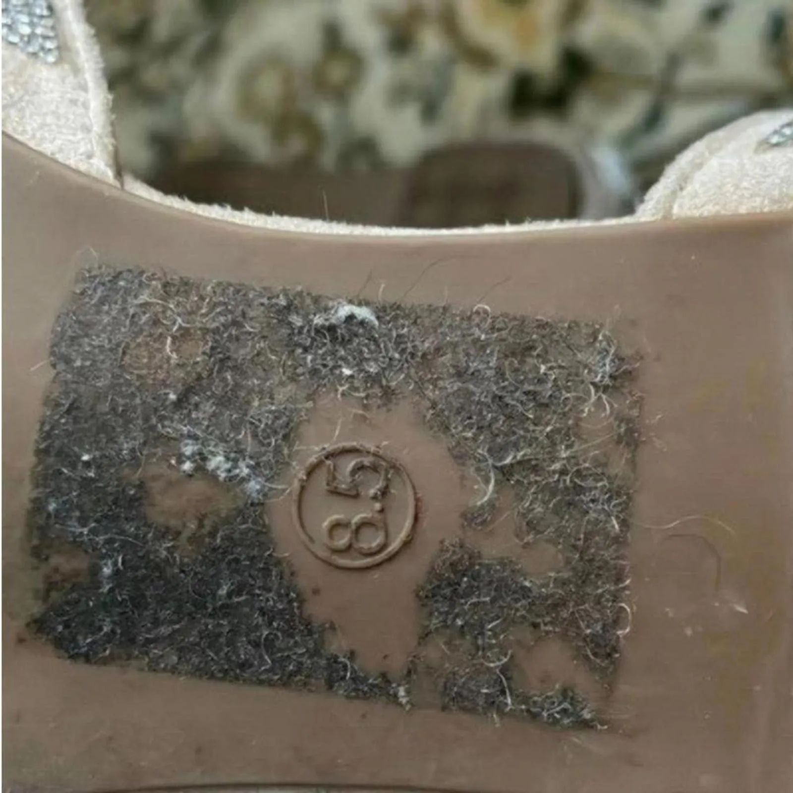 Rampage  rhinestone studded pointed toe open side flats wedding glam - Image 11