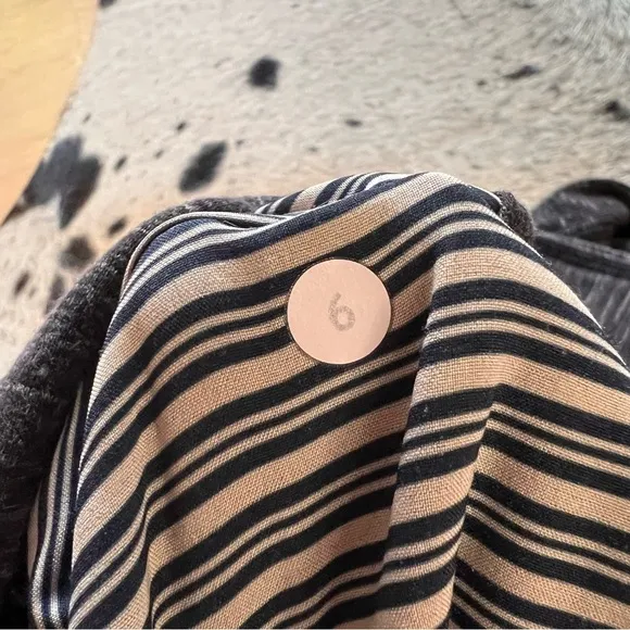 LULULEMON Exhalation Pullover II Sweatshirt Marled Black Long Sleeve‎ Size 6 - Image 7