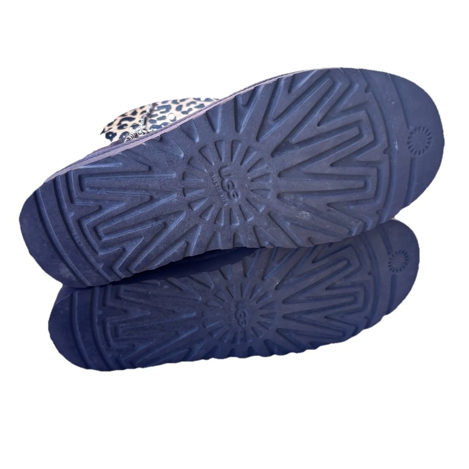 UGG Womens Sz 7 Cheetah Animal Print Pony Hair Boots 1002790 Classic Short II - Image 7