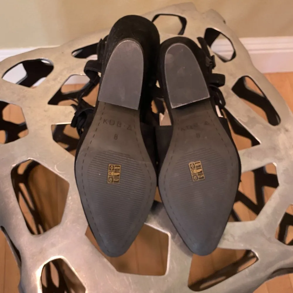 Kelsi Dagger Brooklyn "Ilona" Fringe Slingback Bootie / Shootie - size 8 - Image 7